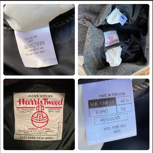 Harris Tweed Alexander London Gray Wool Sport Coat 52 - Picture 3 of 17